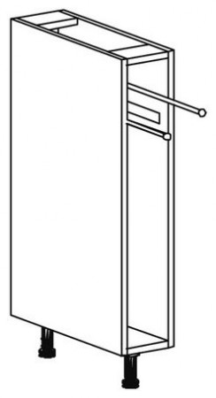 Skrinka spodná - otvorená na utierky